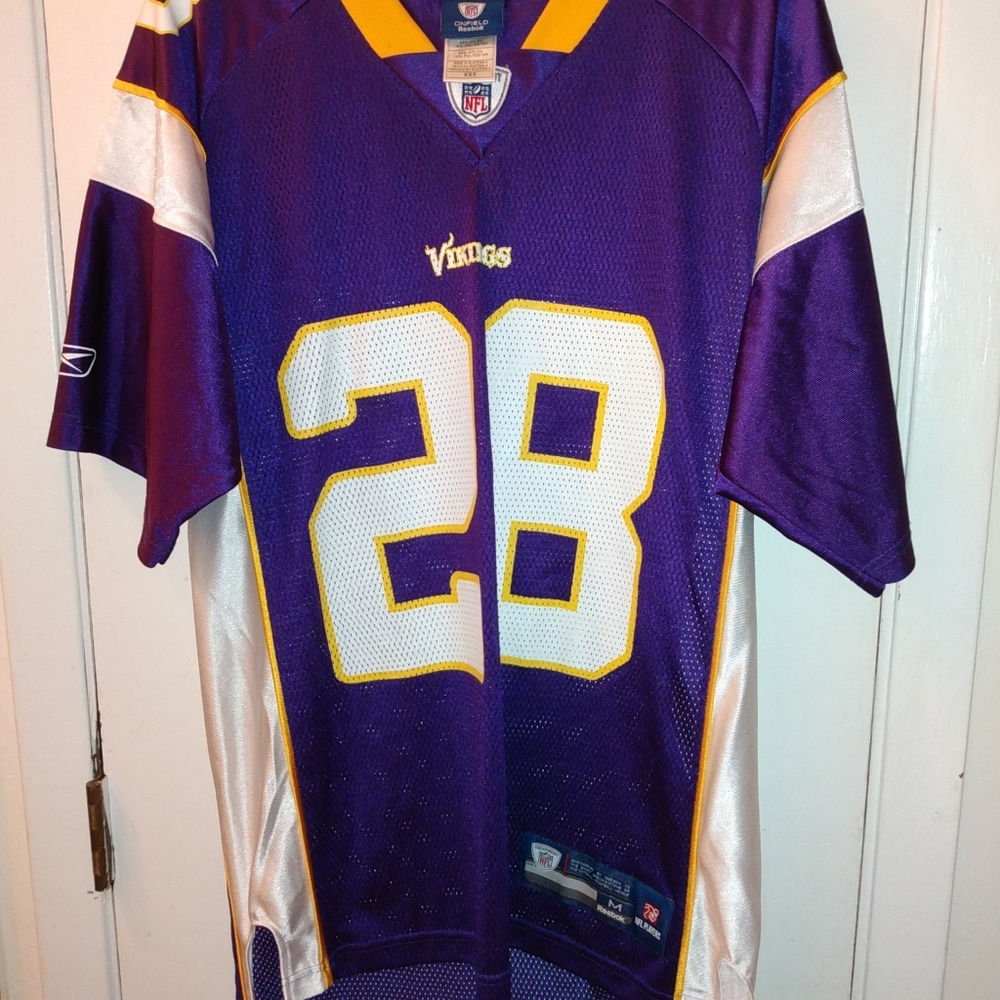 Vikings Peterson Purple Reebok Jersey Medium